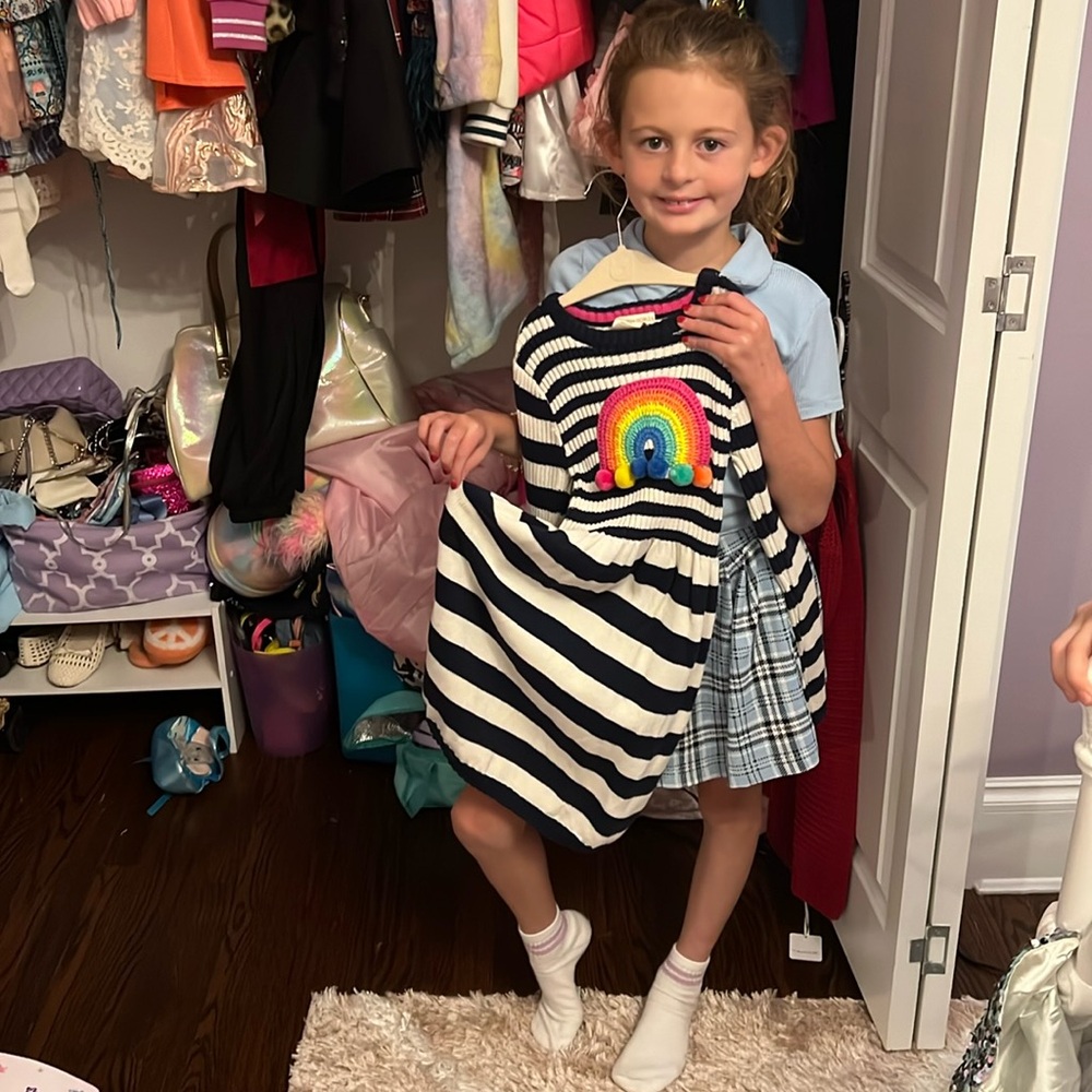 RAINBOW KNIT DRESS